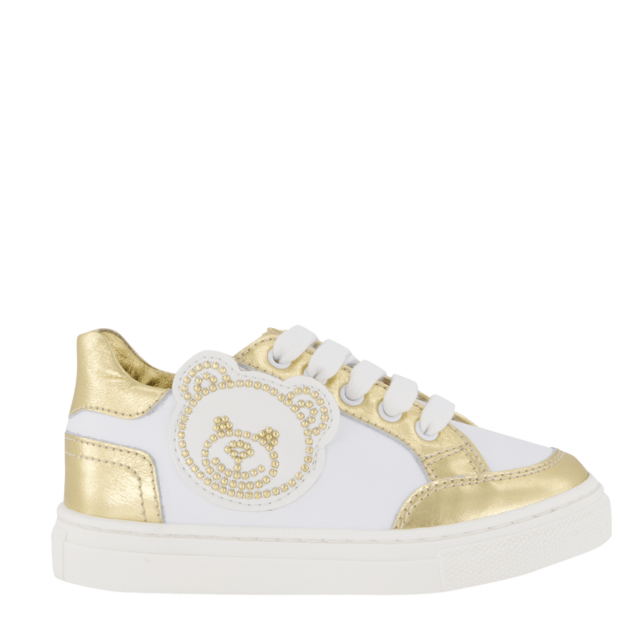 Moschino Girls Sneakers Gold