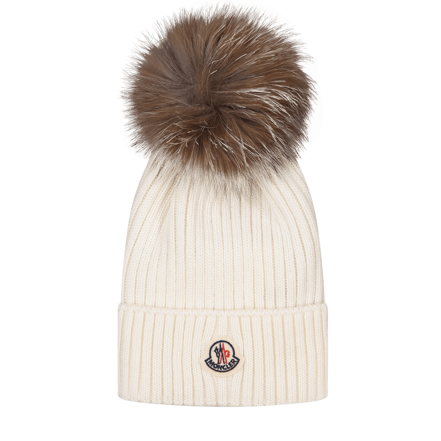 Moncler Kinder Unisex Muts Off White s