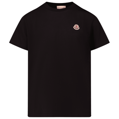 Moncler Kinder Unisex T-Shirt Zwart