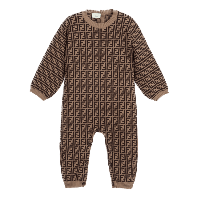 Fendi Unisex Boxpakje Bruin 1mnd