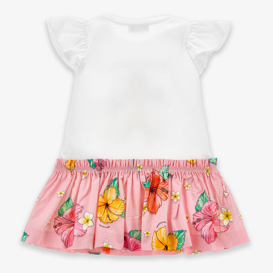 MonnaLisa Kinder Meisjes Jurk In Wit