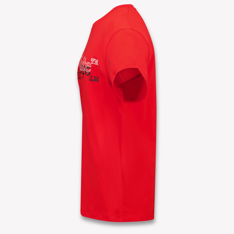 Off-White Kinder Jongens T-Shirt In Rood