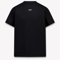 Off-White Kinder Jongens T-Shirt In Zwart