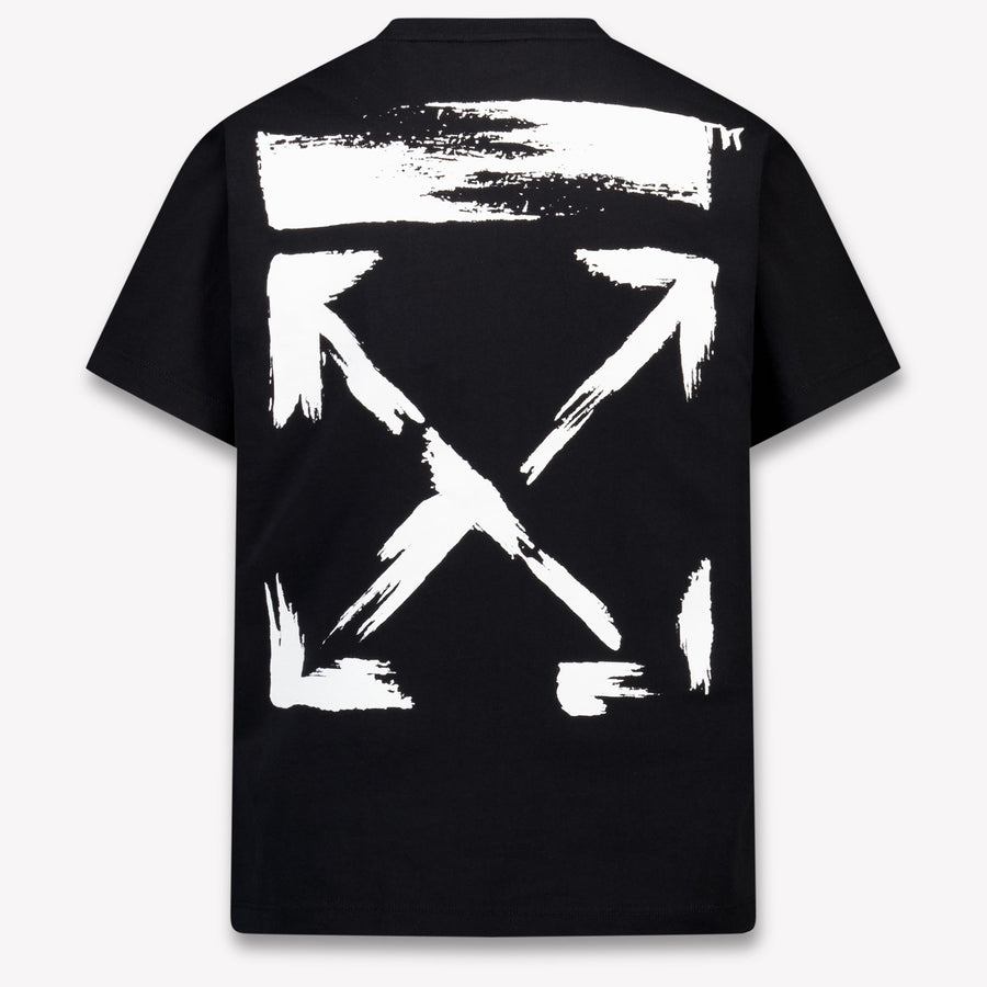 Off-White Kinder Jongens T-Shirt In Zwart