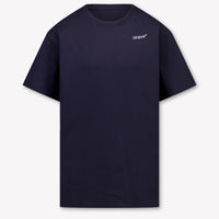 Off-White Kinder Jongens T-Shirt In Donker Blauw