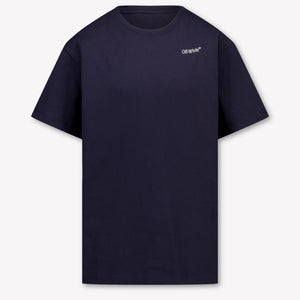 Off-White Kinder Jongens T-Shirt In Donker Blauw