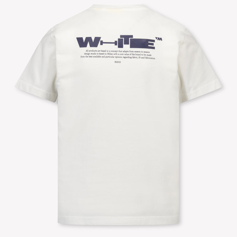 Off-White Kinder Jongens T-Shirt In Wit
