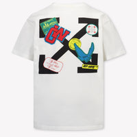 Off-White Kinder Jongens T-Shirt In Wit