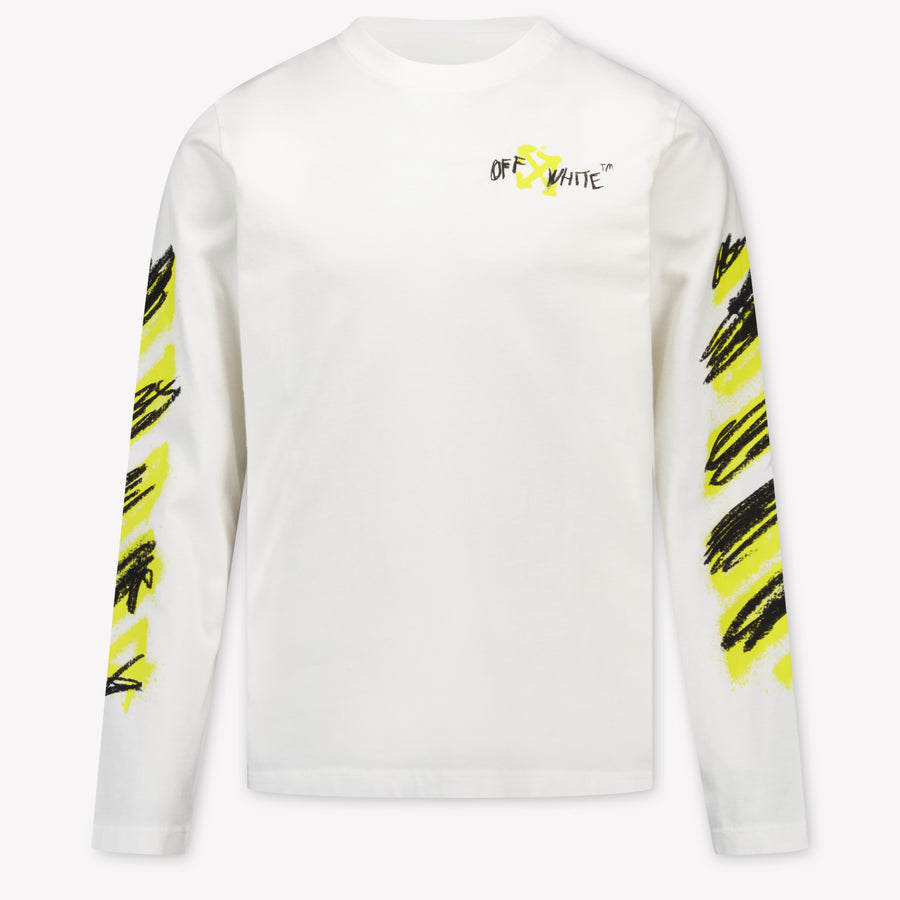 Off-White Kinder Jongens T-Shirt In Wit