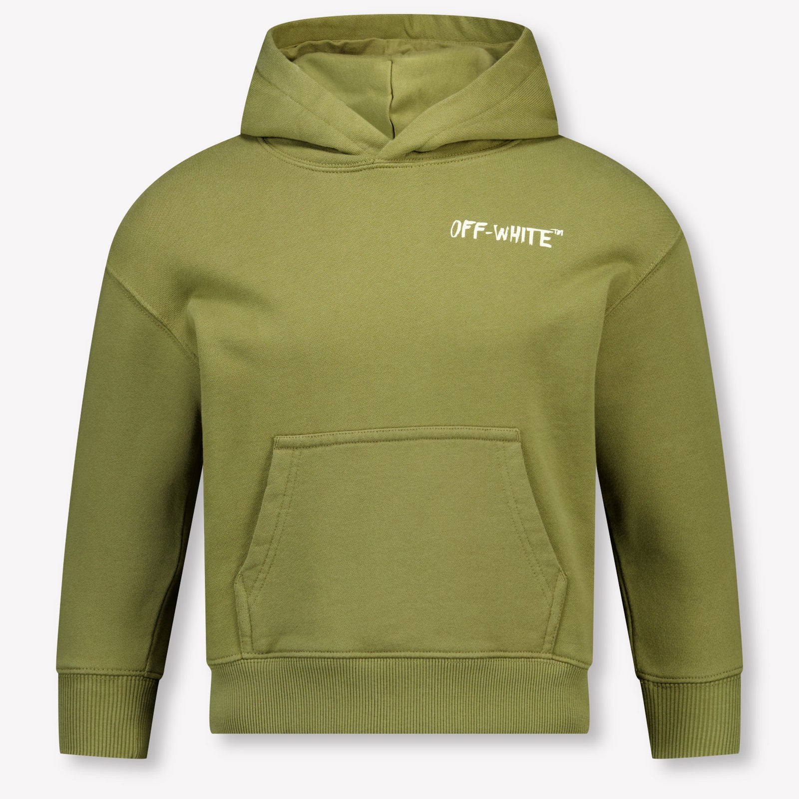 Off-White Kinder Jongens Trui In Olijf Groen