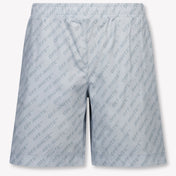 Off-White Kinder Jongens Shorts In Licht Blauw