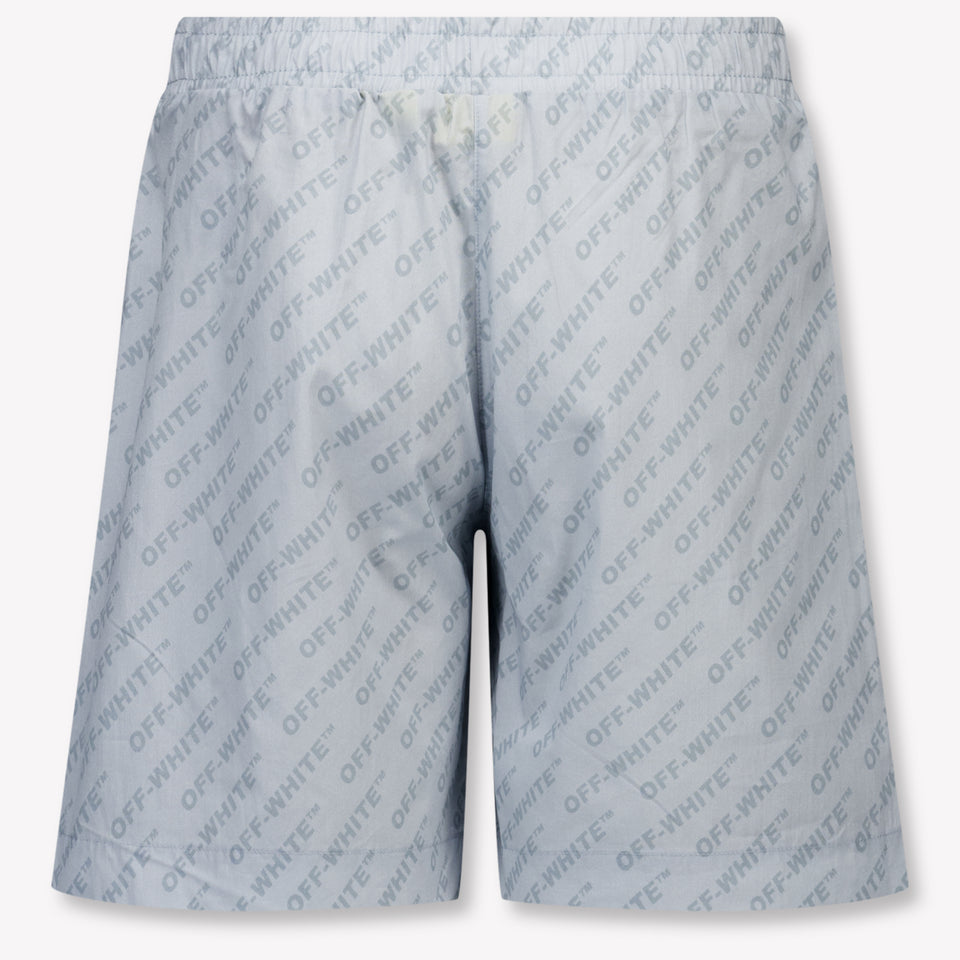 Off-White Kinder Jongens Shorts In Licht Blauw