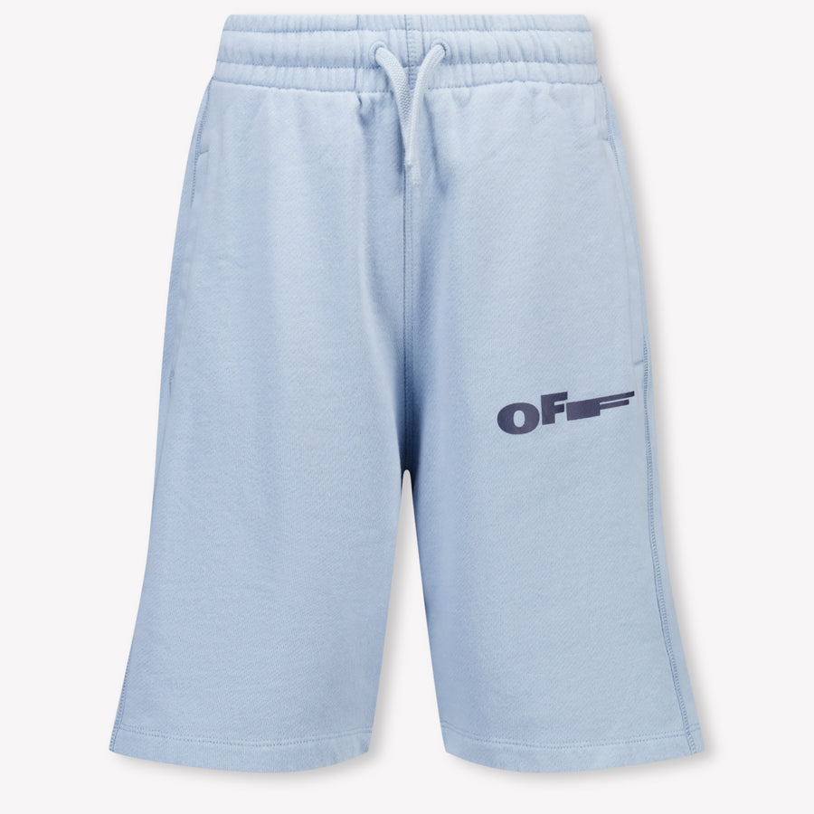 Off-White Kinder Jongens Shorts In Licht Blauw