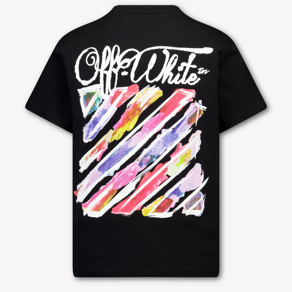 Off-White Kinder Meisjes T-Shirt In Zwart