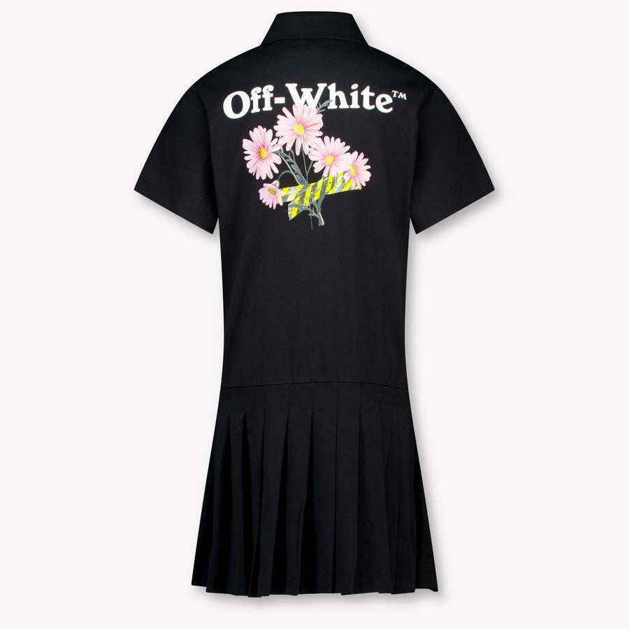 Off-White Kinder Meisjes Jurk In Zwart