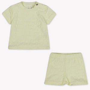 Off-White Baby Jongens Setje In Geel
