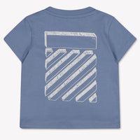 Off-White Baby Jongens T-Shirt In Licht Blauw