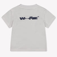 Off-White Baby Jongens T-Shirt In Wit