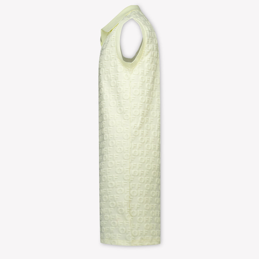 Off-White Kinder Meisjes Jurk In Geel