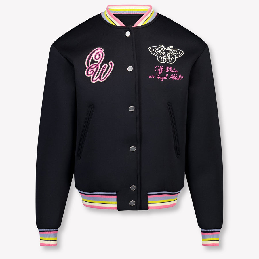 Off-White Girls Mid-Season Jacket in Black