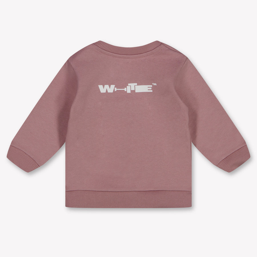 Off-White Baby Meisjes Trui In Licht Roze