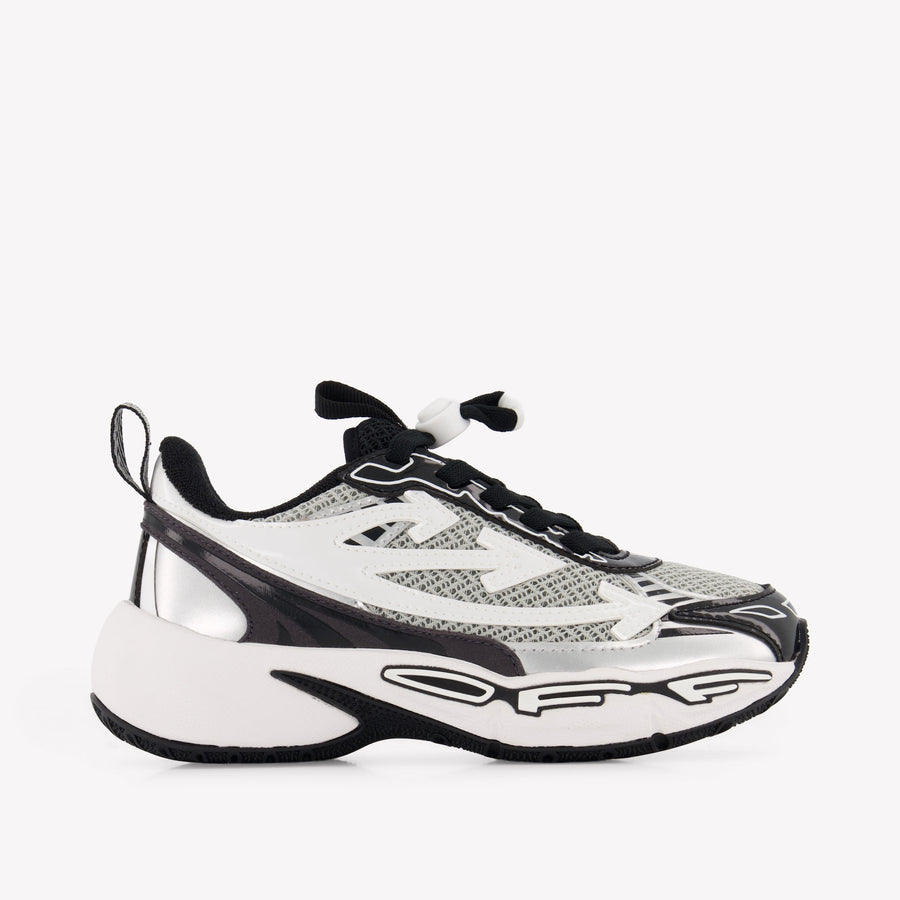 Off-White Kinder Unisex Sneakers In Zwart