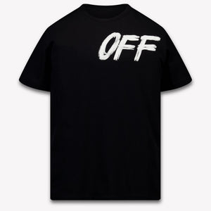 Off-White Kinder Jongens T-Shirt In Zwart