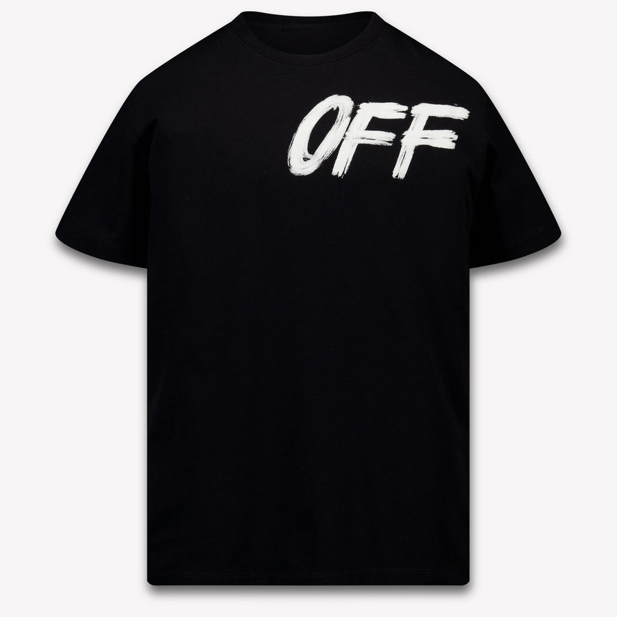 Off-White Kinder Jongens T-Shirt In Zwart