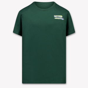 Off-White Kinder Jongens T-Shirt In Donker Groen