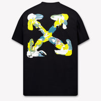 Off-White Kinder Jongens T-Shirt In Zwart