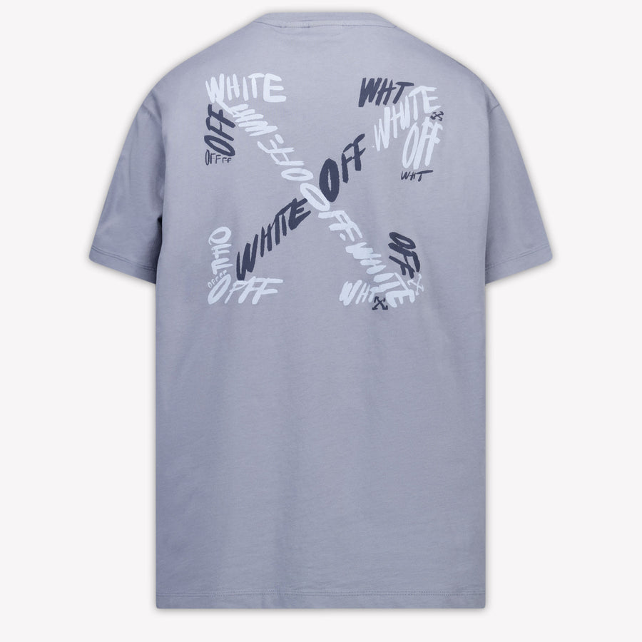 Off-White Kinder Jongens T-Shirt In Licht Blauw