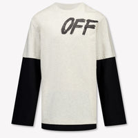 Off-White Kinder Jongens T-Shirt In Grijs