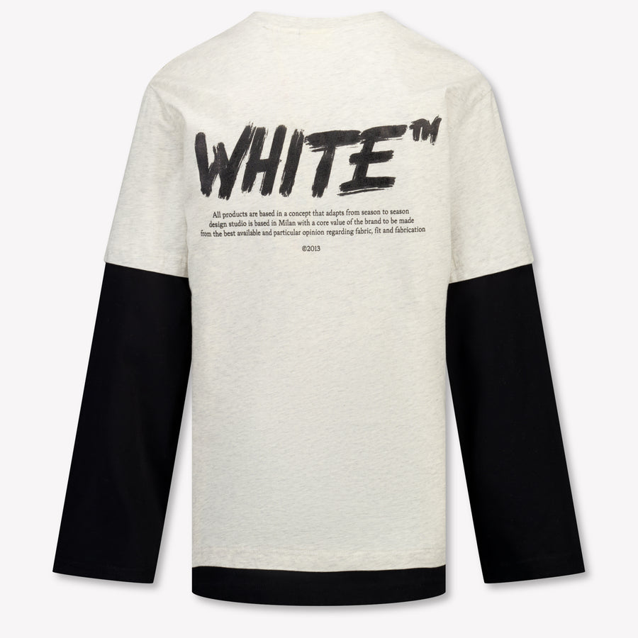 Off-White Kinder Jongens T-Shirt In Grijs