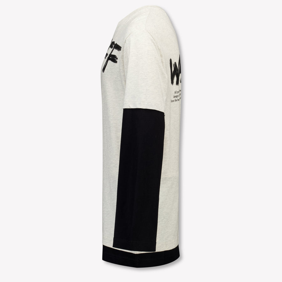 Off-White Kinder Jongens T-Shirt In Grijs