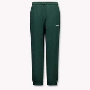Off-White Kinder Jongens Broek In Donker Groen