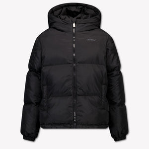 Off-White Kinder Jongens Winterjassen In Zwart