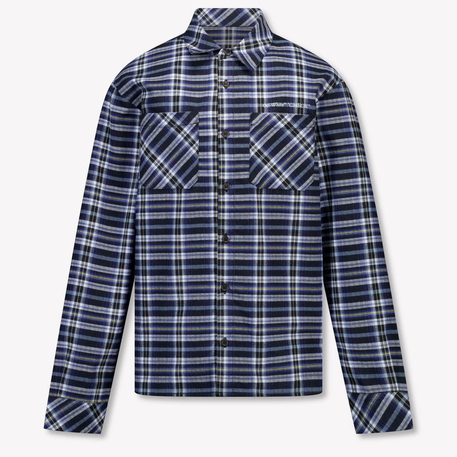 Off-White Kinder Jongens Blouse In Navy