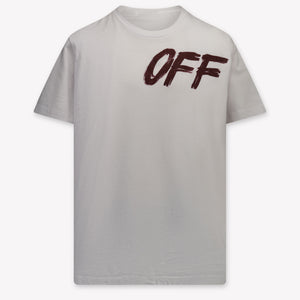 Off-White Kinder Unisex T-Shirt In Wit