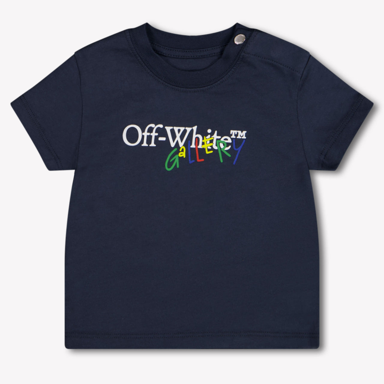 Off-White Baby Jongens T-Shirt In Navy
