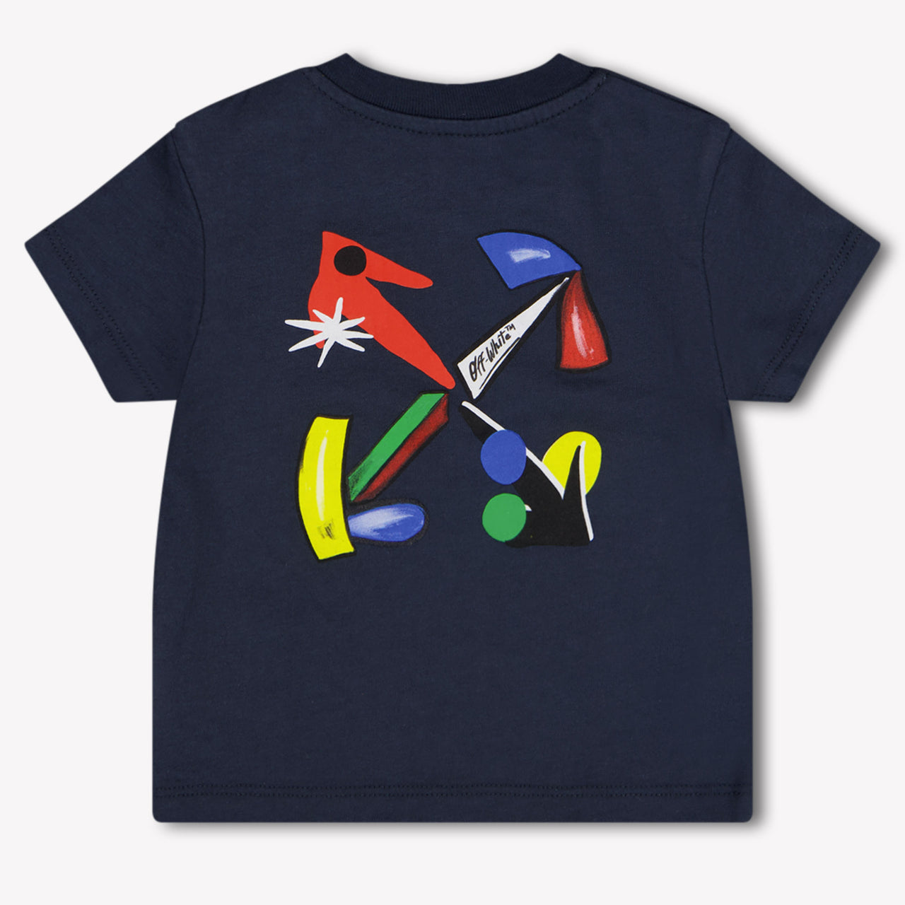 Off-White Baby Jongens T-Shirt In Navy
