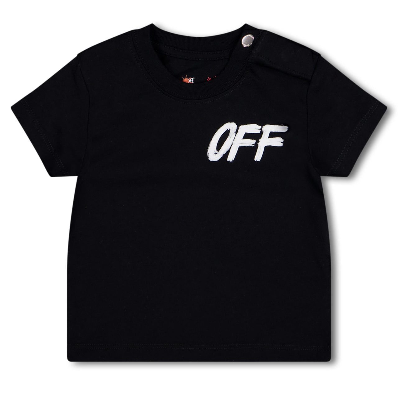 Off-White Baby Jongens T-Shirt In Zwart
