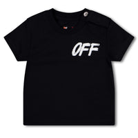Off-White Baby Jongens T-Shirt In Zwart