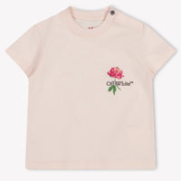 Off-White Baby Meisjes T-Shirt In Licht Roze