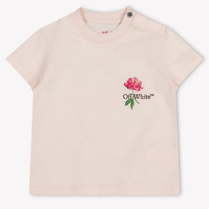 Off-White Baby Meisjes T-Shirt In Licht Roze