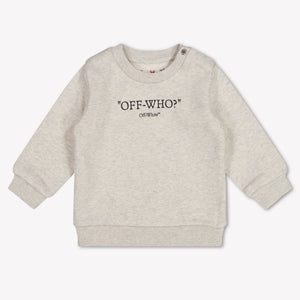Off-White Baby Jongens Trui In Grijs