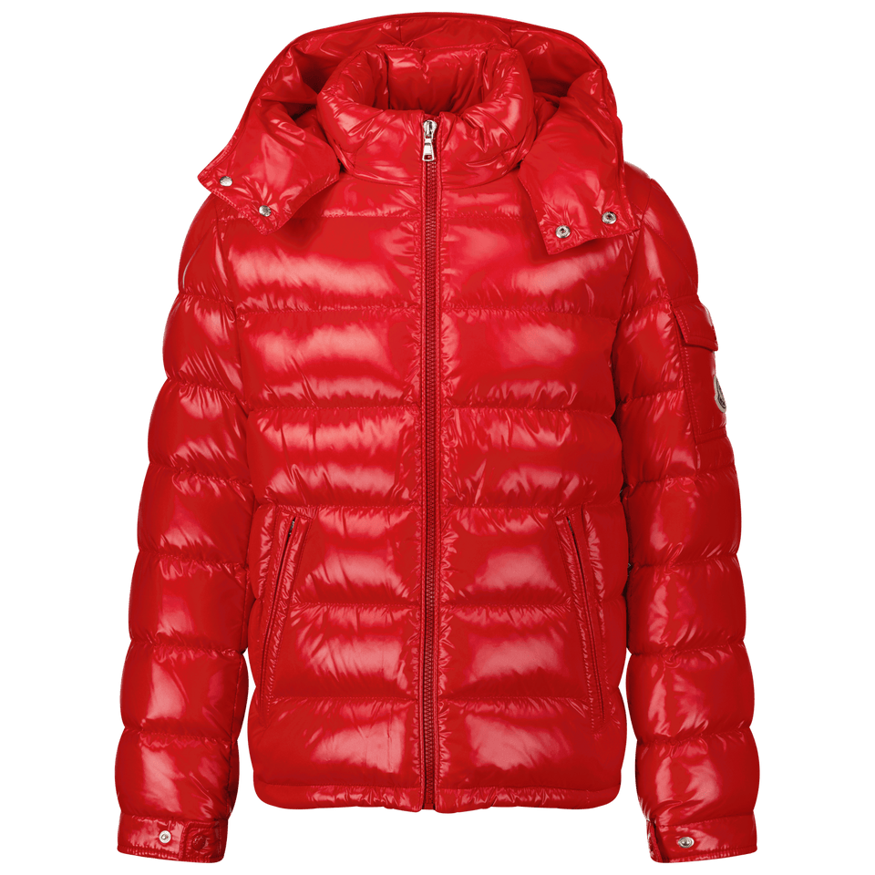 Moncler Kinder Jongens Jas Rood 4Y