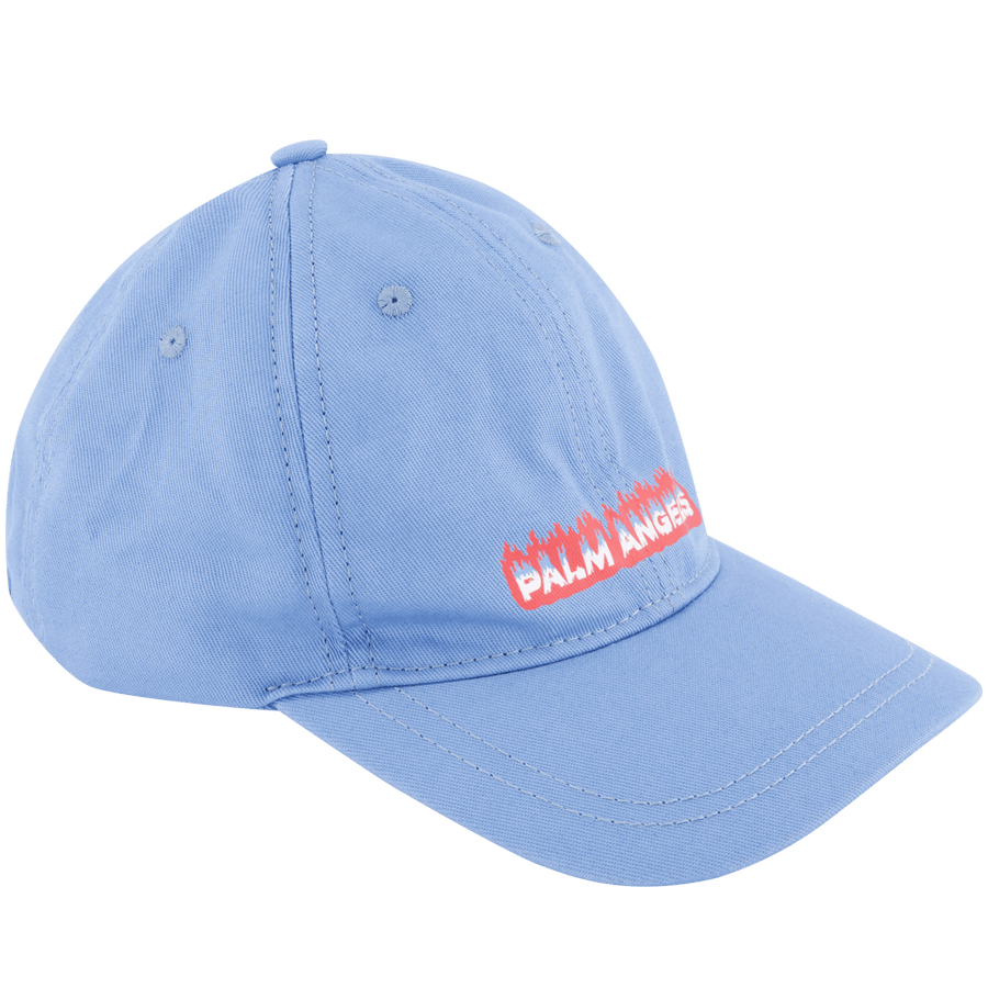 Palm Angels Boys Cap Light Blue