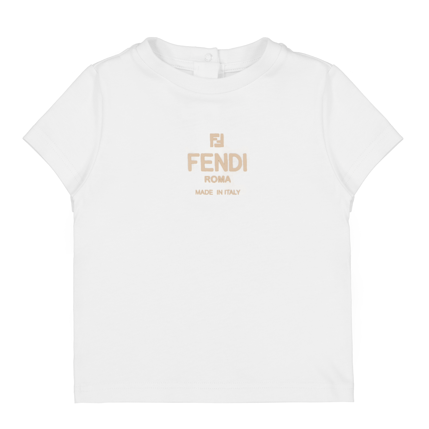 Fendi Baby Unisex T-Shirt Off White