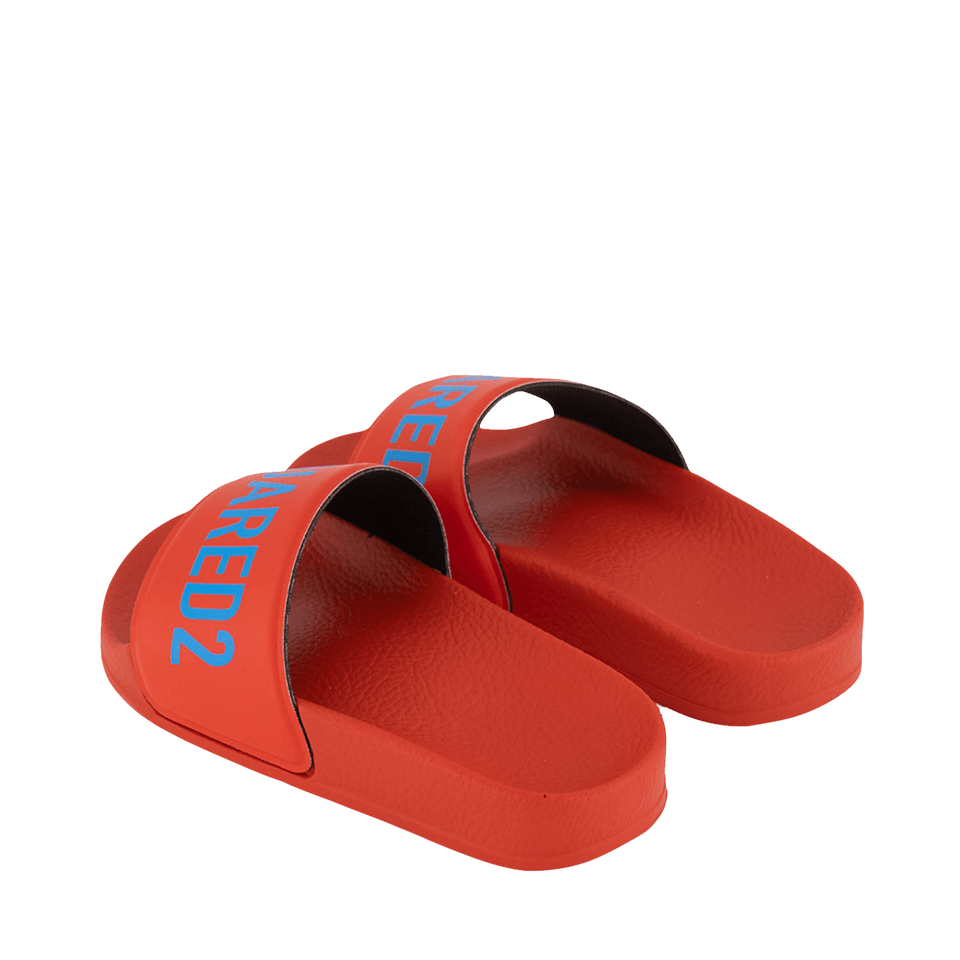 Dsquared2 Kinder Meisjes Slippers Rood