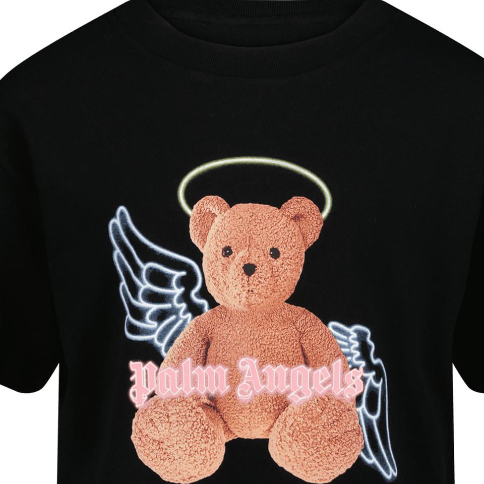 Palm Angels Kinder Meisjes T-Shirt Zwart